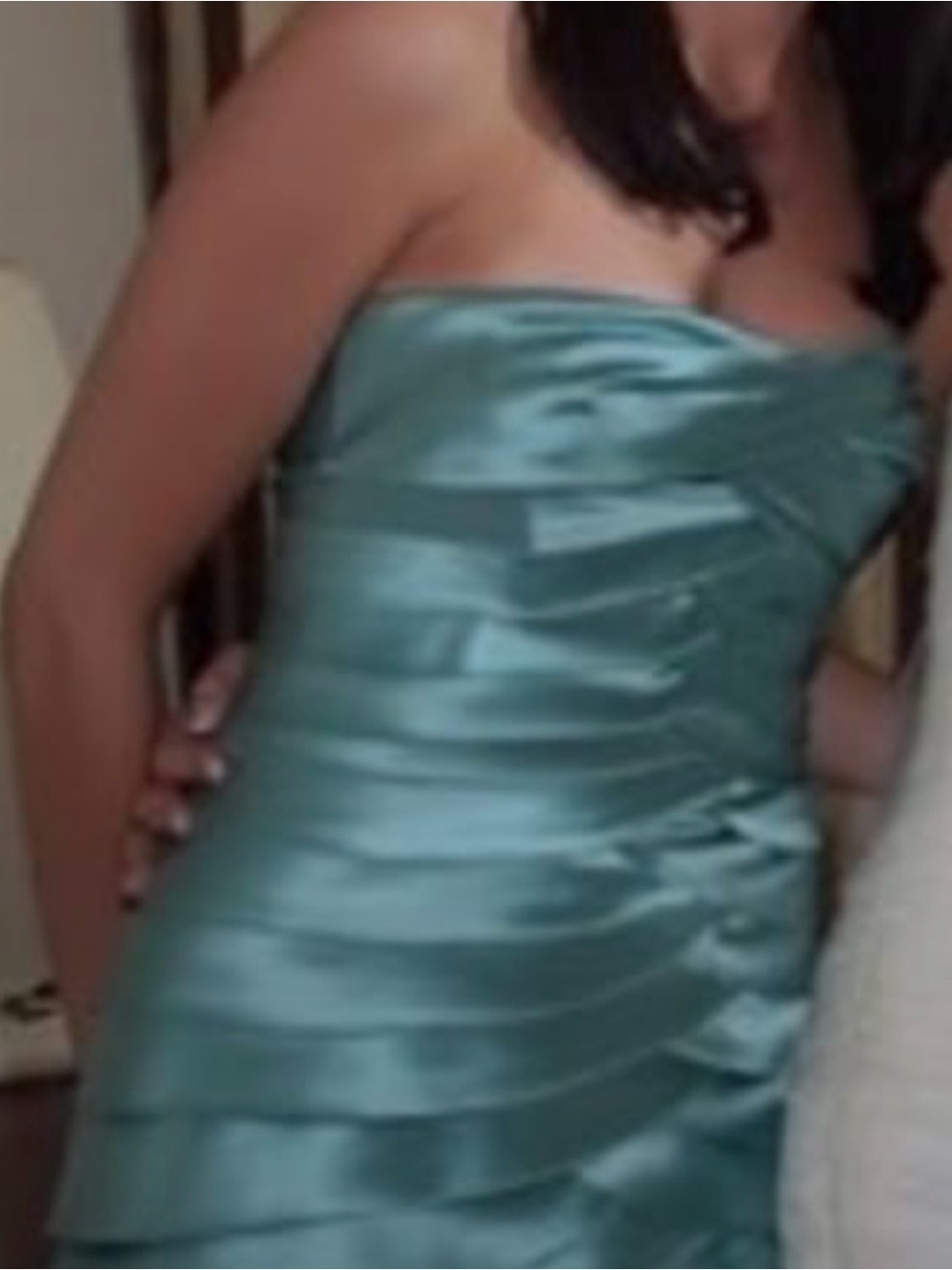 BCBGMaxAzria Teal Strapless Dress - Picture 6 of 7